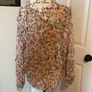 INC 2 Piece Blouse & Tank Top XL NWT